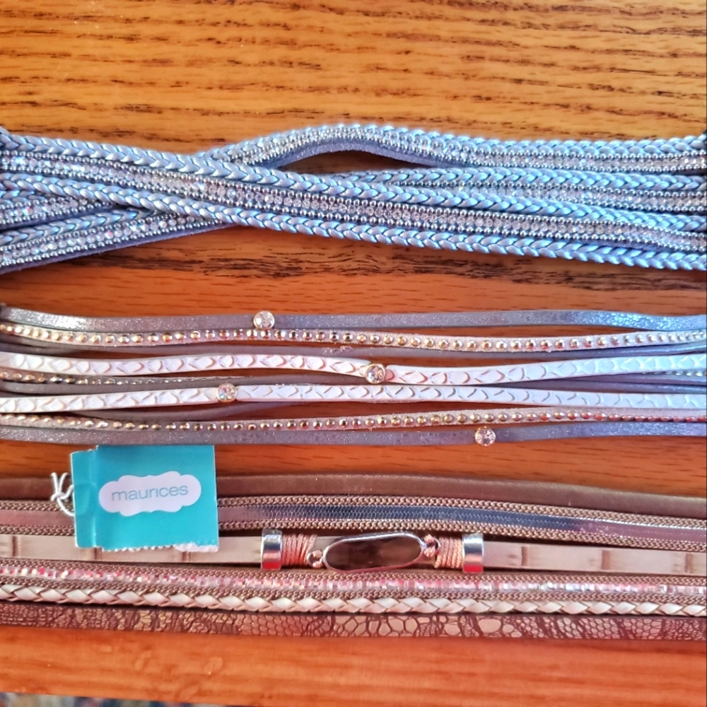 Bracelets with magnetic clasps from Maurices